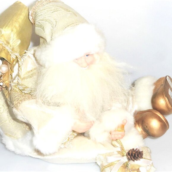 2 SANTA Table Pieces Santa List Naughty or Nice Fire Place Mantel Santa - Picture 9 of 11